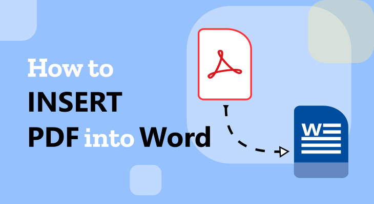 How to insert PDF into Word