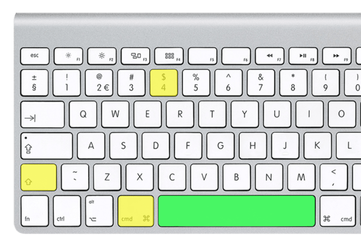Take screenshot on Mac on specific window - Command+Shift+4 and Spacebar