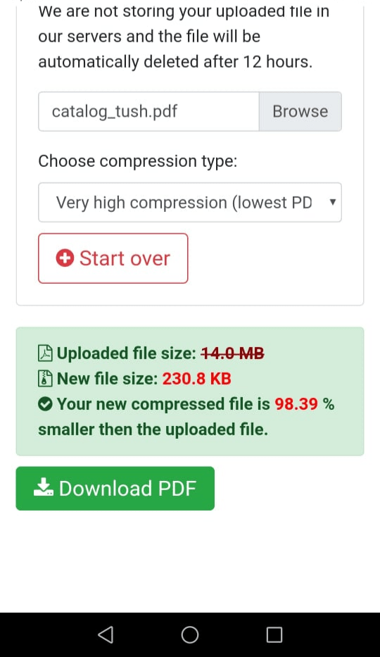 Reducing PDF size by 98 percent Reducing PDF size by 98 percent
